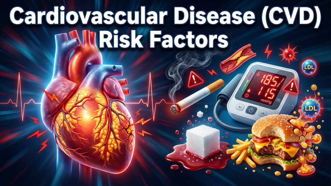 Cardiovascular Disease Risk Factors & Management: High-Yield Review (USMLE, NEET-PG, FMGE)