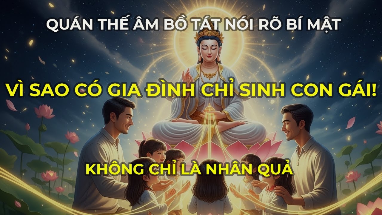 Không chỉ là nhân quả! Quán Thế Âm Bồ Tát nói rõ bí mật đằng sau việc một gia đình chỉ sinh con gái
