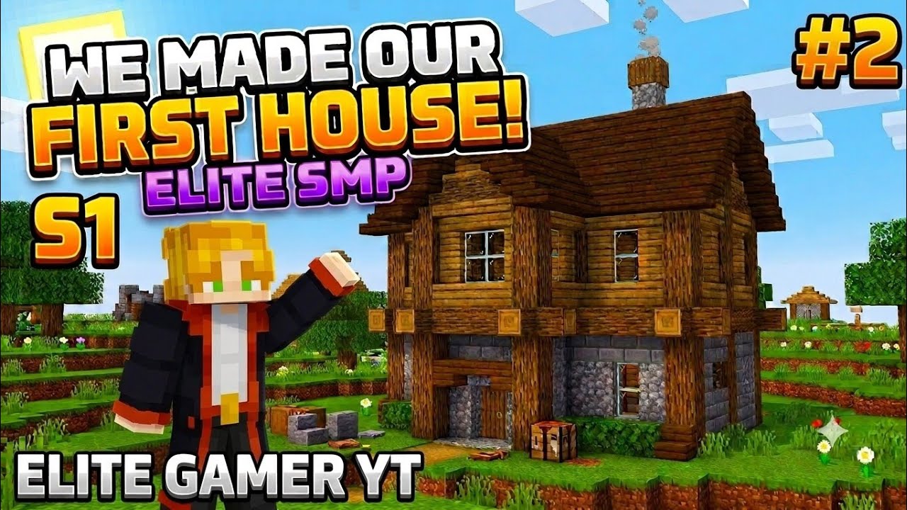 Finally I made my first house in ELITE SMP!!! 🏠🏠 S1 #2.