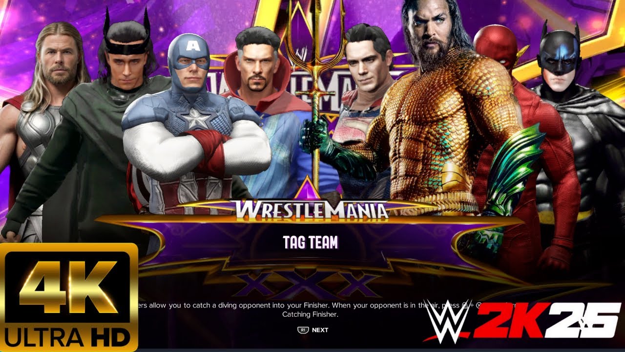 Marvel vs DC – 4v4 Superhero War in WWE 2K25! ⚡🦸‍♂️💥