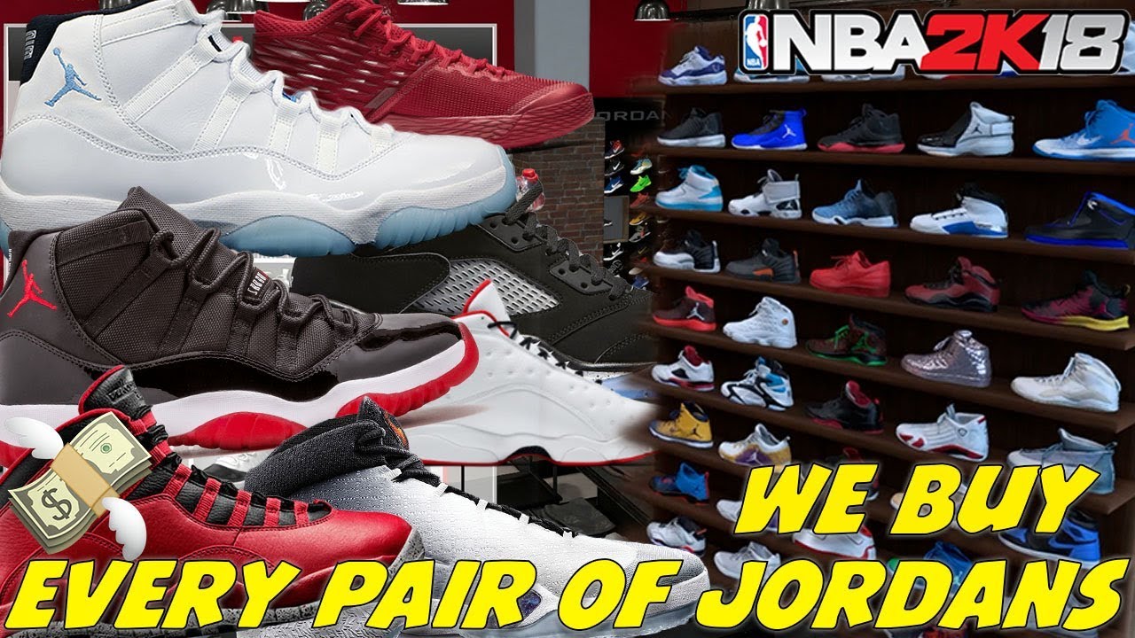 BUYING EVERY PAIR OF JORDANS! NBA 2K18
