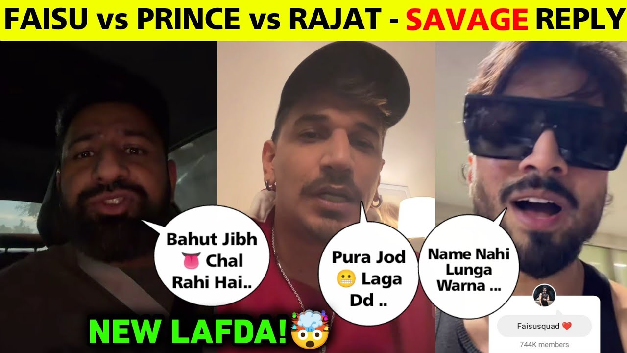 NEW L@FDA 🥵! Faisu Vs Prince Narula Vs Rajat Dalal Controversy | Faisal Shaikh Reply Prince Narula