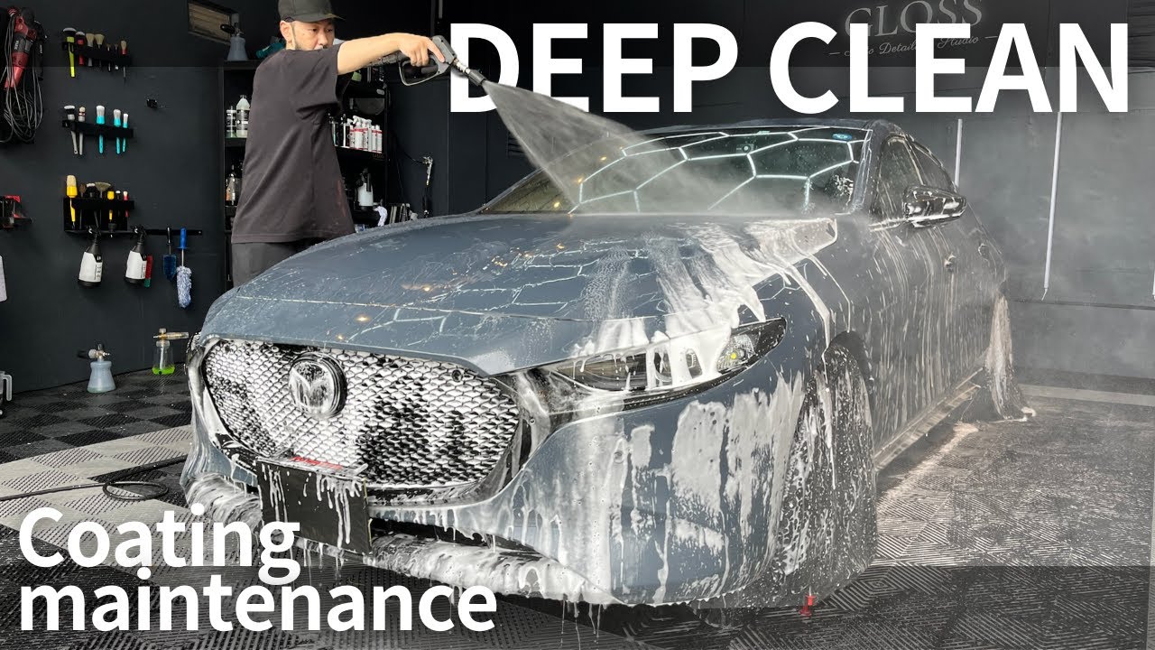 【MAZDA3】カーコーティングを維持する為に絶対に必要なメンテナンス｜半年後メンテナンス｜LUMINUS｜DEEP CLEAN｜DETAILING｜CARWASH