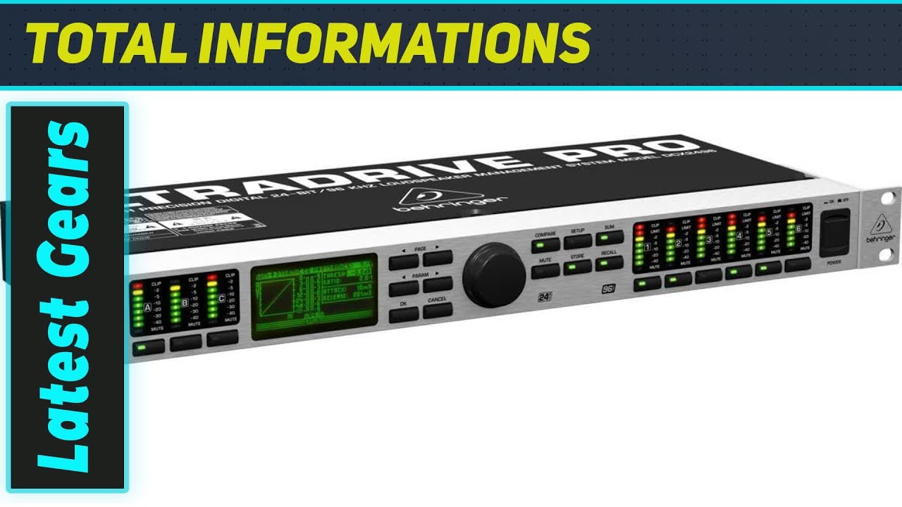 Behringer Ultra-Drive Pro DCX2496: наилучшее управление звуком