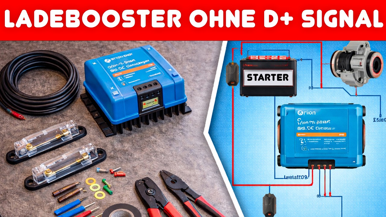 LADEBOOSTER WOHNMOBIL EINBAUEN: Einfach & Ohne D+ ⚡️ Camper Ausbau Fiat Ducato (Victron oder Ective)