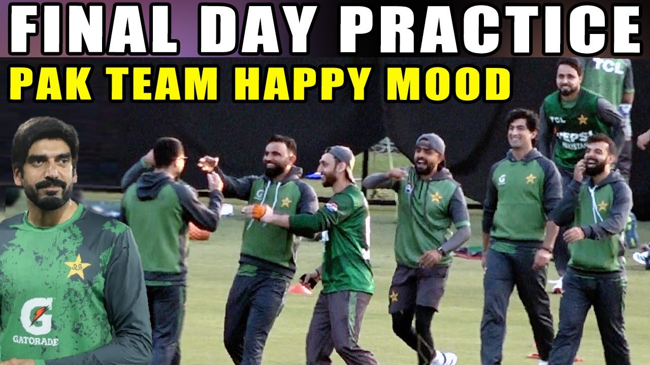 Pakistan team wraps up practice in a happy mood, full of fun, smiles