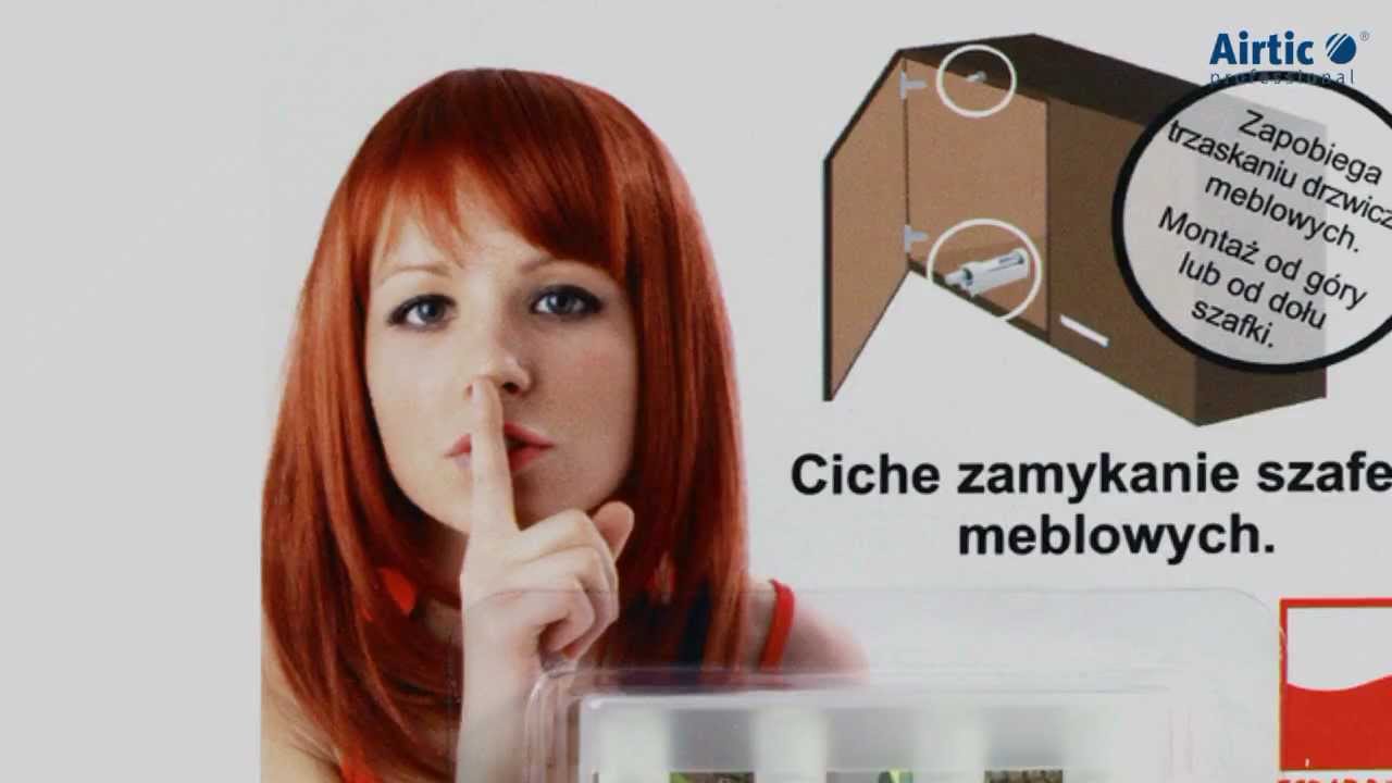 Ciche zamykanie szafek. Montaż amortyzatora Airtic Professional