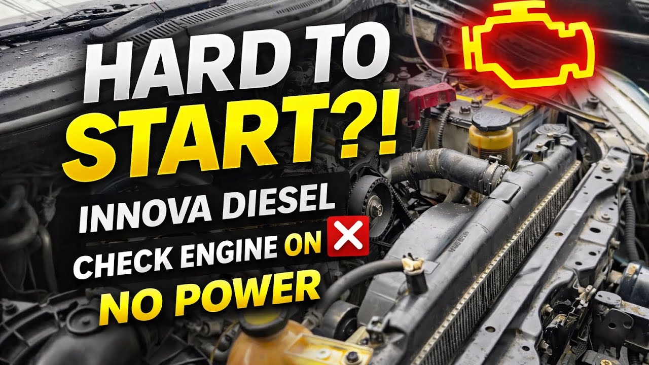Toyota Innova Diesel 2KD Susah Hidup! Check Engine Sering Nyala & Tenaga Drop – DTC P0093