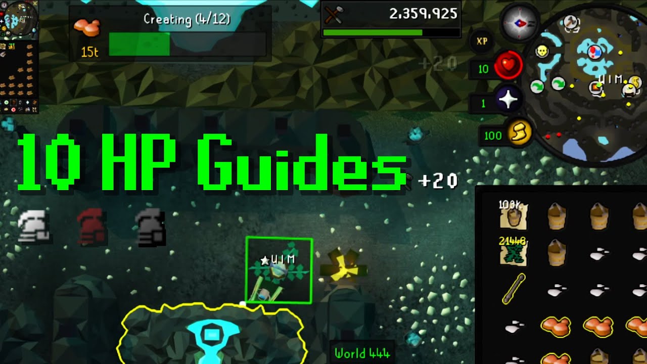 UIM, HCIM, & Iron 10 HP Guide #48 - UIM level-3 Glass Crafting 60K+ XP/HR