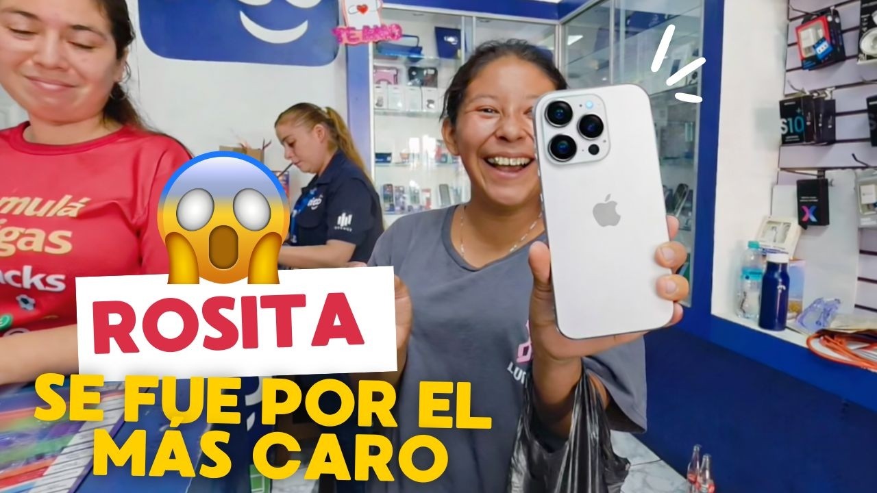 wow ROSITA LA MAS FELIZ anda estrenando y se fue a lo grande😱😱 presume su NUEVO IPHONE😱
