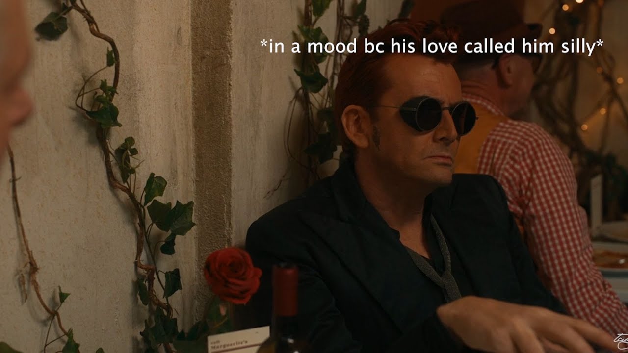 crowley and aziraphale being happily married for another (almost) 4 minutes