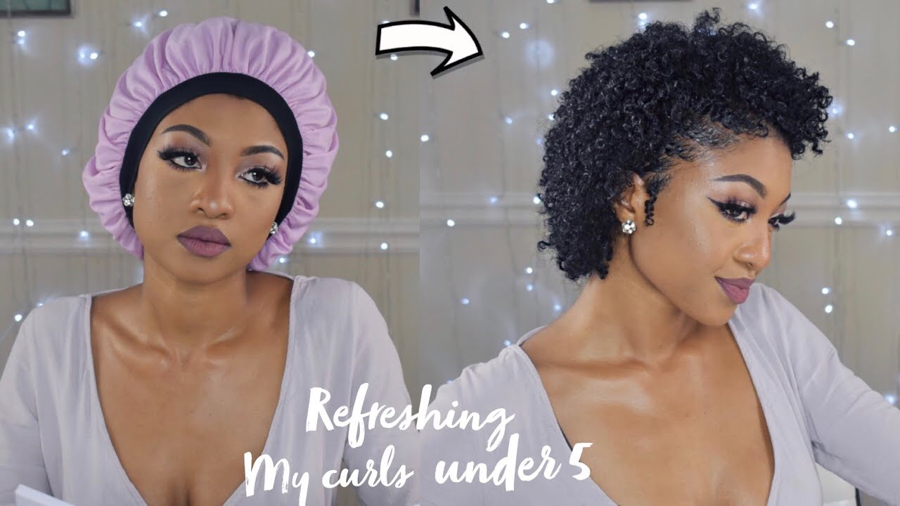 HOW I REFRESH MY NATURAL 4B CURLS UNDER 5 | DisisReyRey