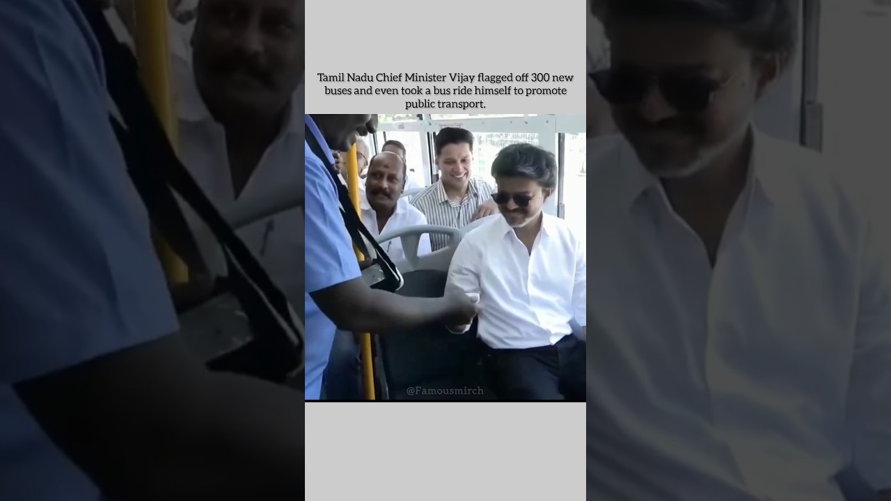 Vijay Thalapathy inaugurated 300 buses #thalapathy #shorts