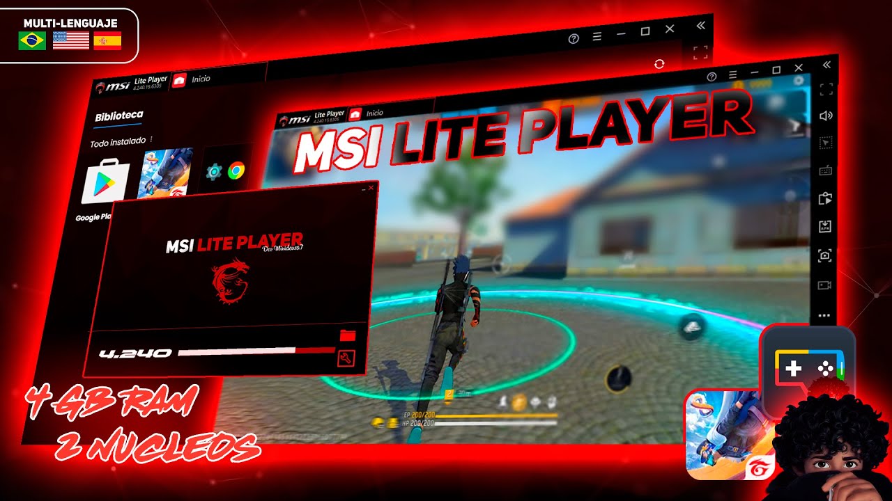 🔥POR FIN Salió el MSI LITE para PC GAMA BAJA Y MEDIA💻FPS ESTABLES - Cómo DESCARGAR Free Fire en PC
