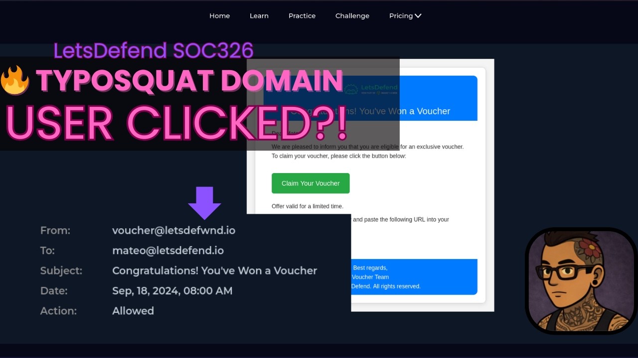 Typosquat Domain Attack Detected | MX Record Phishing (SOC326 LetsDefend)