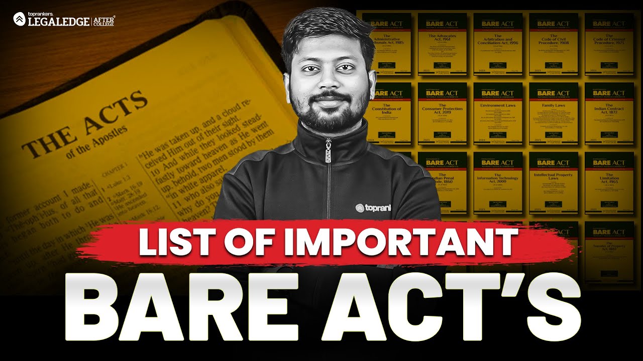 Aibe 21 Exam | 🔥 Important Bare Acts for #aibe21 | Don&rsquo;t Miss These | High-Weightage Acts & Topics