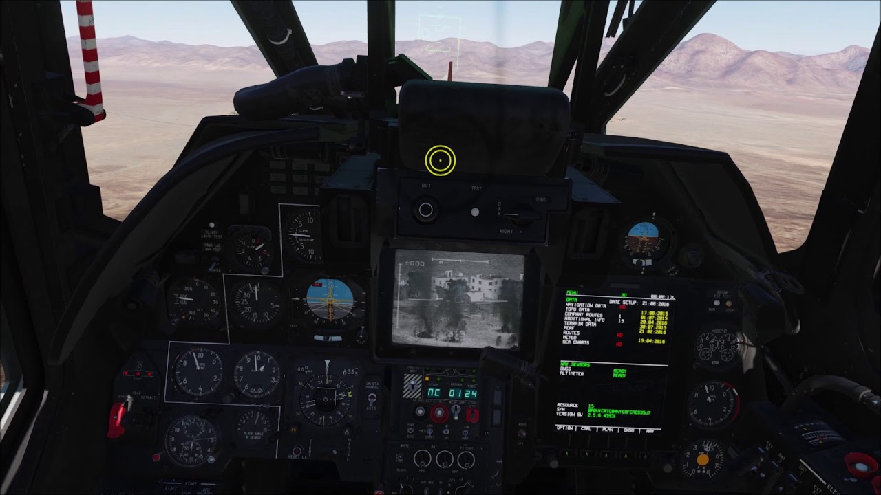 Ka-50 Combat game play in the updated cockpit DCS World 2.5.6
