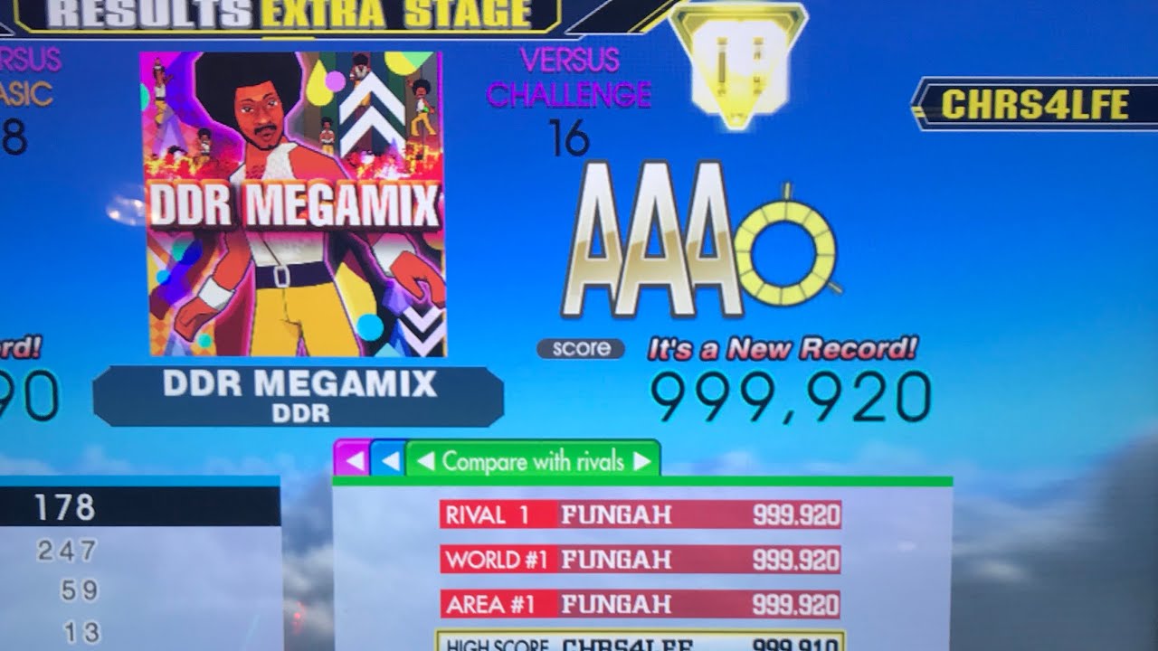 DDR MEGAMIX (CSP-16) 8p PFC 999,920 World Record Tie [DDR Ace]