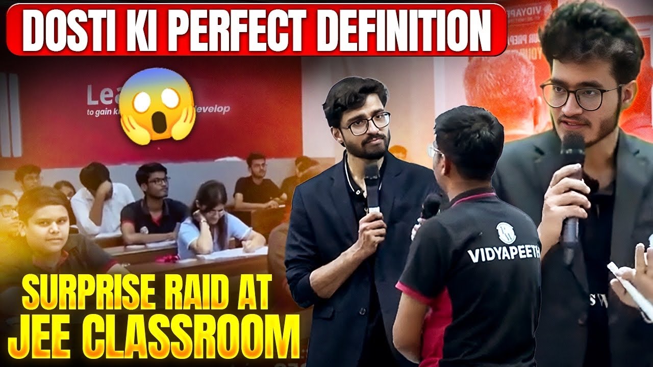 Dosti ki Perfect Definition 😱|| Surprise raid at NEET Classroom || PW Vidyapeeth 