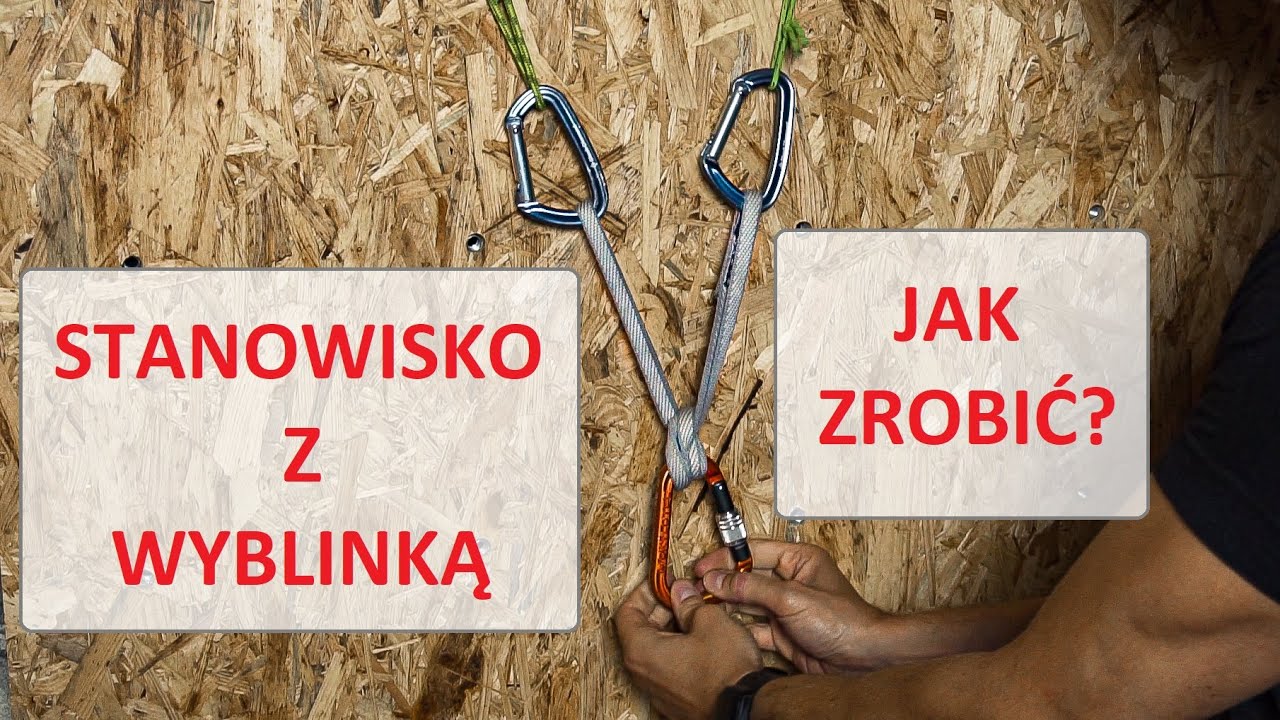Stanowisko wspinaczkowe którego nie znaliście !  Jak zrobić stanowisko z wyblinką.