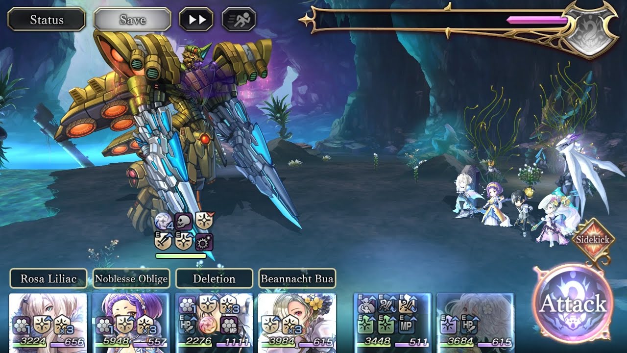 Another Eden: Warped Deus Cras HARD vs Iphi & Yakumo