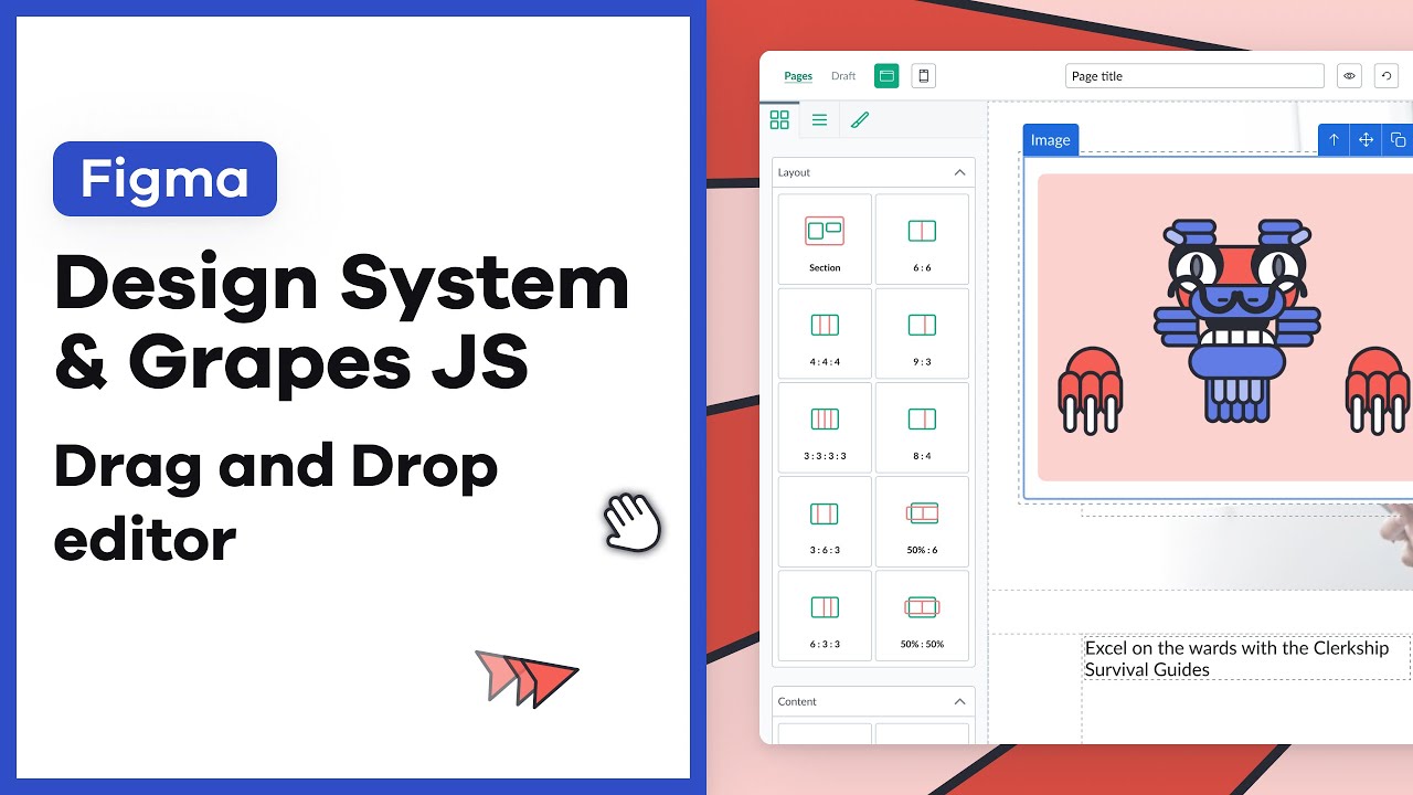 Figma: Design system and implementation [use of GrapesJS]