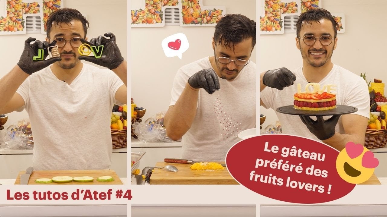 Gâteau de fruits | Gâteau en forme de cœur | Sculpture sur fruit | Découper des fruits exotiques