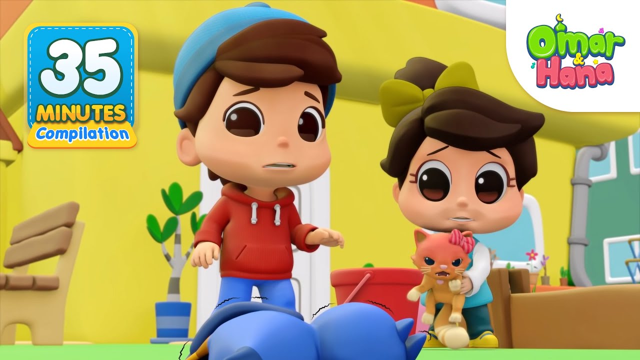 Omar & Hana Compilation 35 Minutes | Islamic Series & Songs For Kids | Omar & Hana English