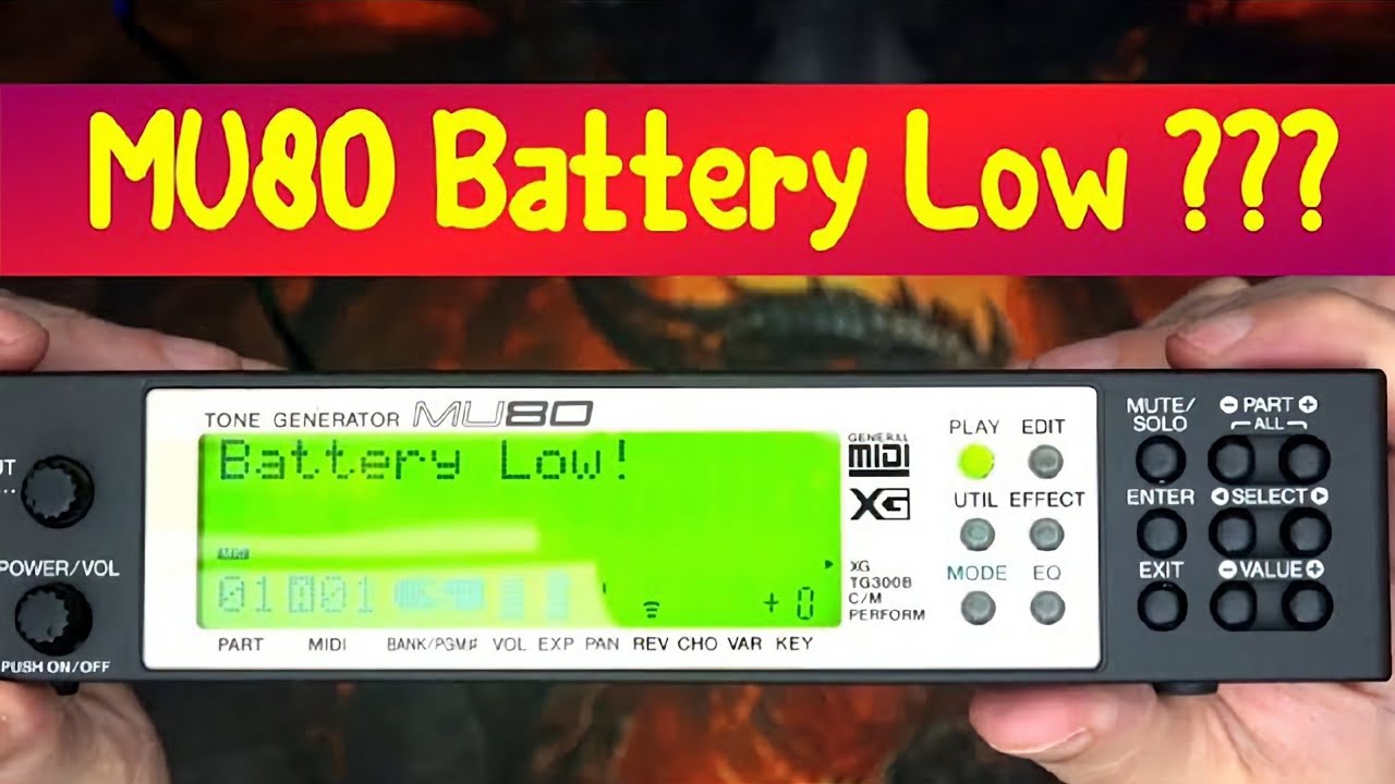 Yamaha MU80 Battery Low fix