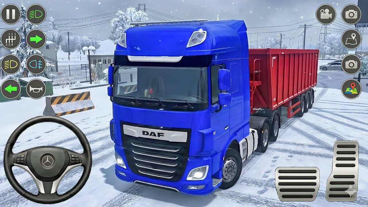 Truck Simulator Ultimate: Karlı yollarda Yük Taşıma – Kamyon Oyunları - Android Gameplay 