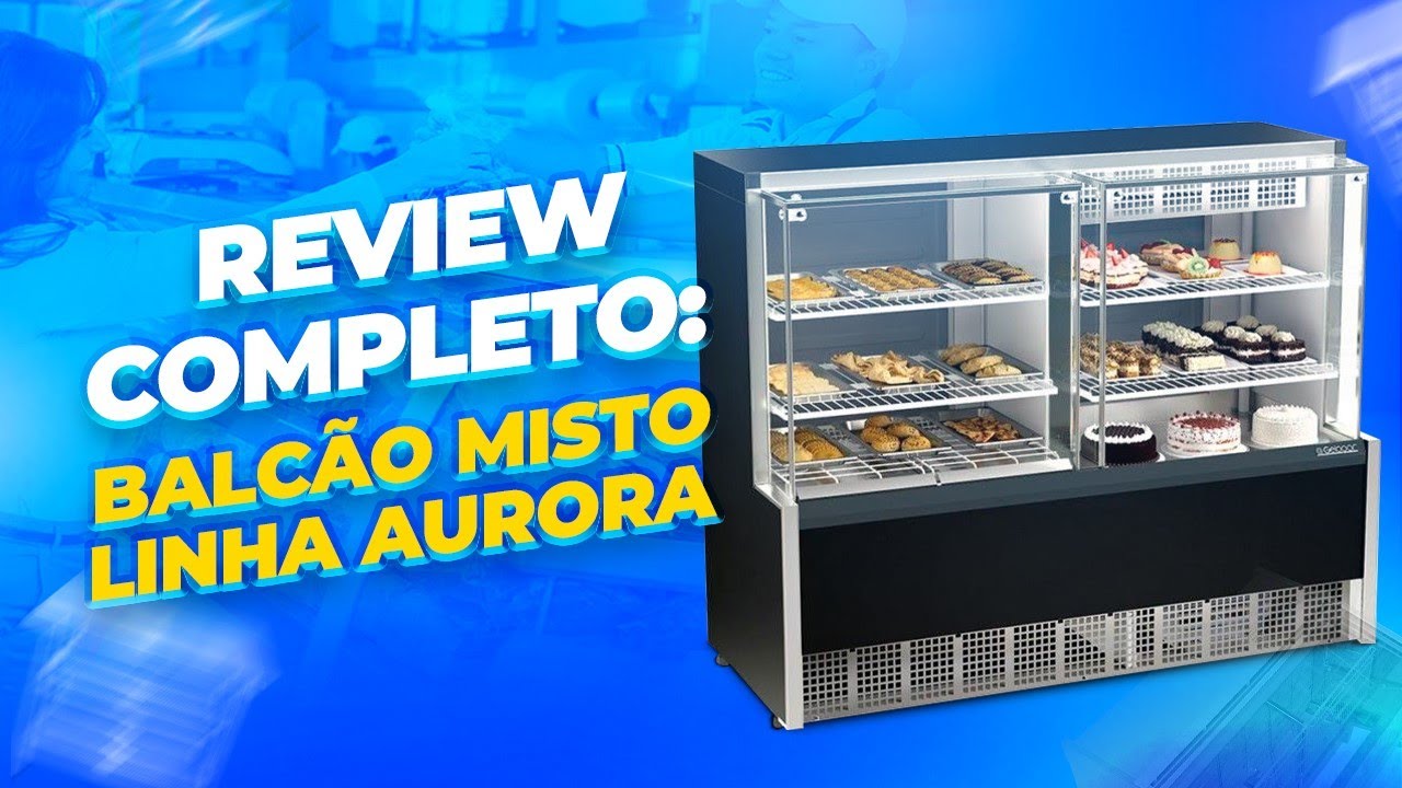 Balcão Misto Linha Aurora da Gelopar GQEA-140R - Perfeito para Seu Comércio!