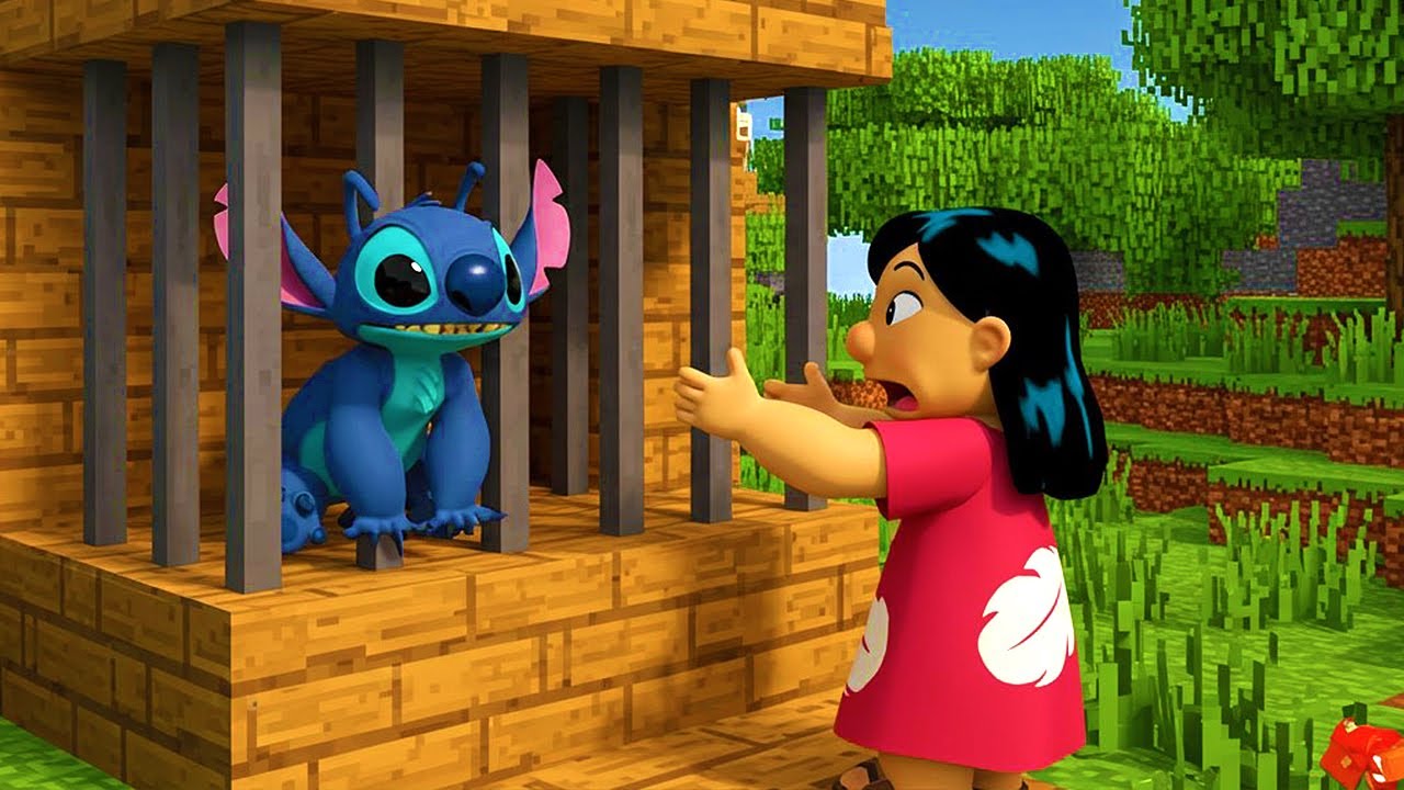 O STITCH FOI PRESO E A LILO PRECISA SALVAR ELE no Minecraft