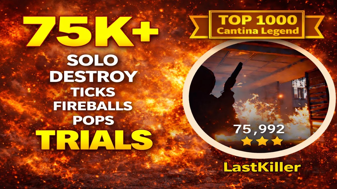 Solo Destroy Ticks, Fireballs, and Pops – TOP 1000 Cantina Legend (EASY 75K+) | ARC Raiders Full Run