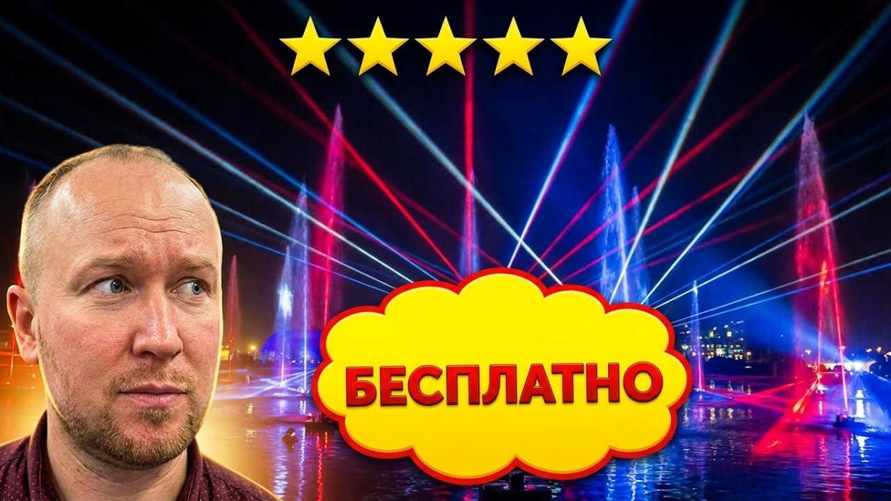 Поющие фонтаны в Дубае! Шоу IMAGINE Dubai Festival City - Лучшее бесплатное, лазерное шоу! Часть 2!