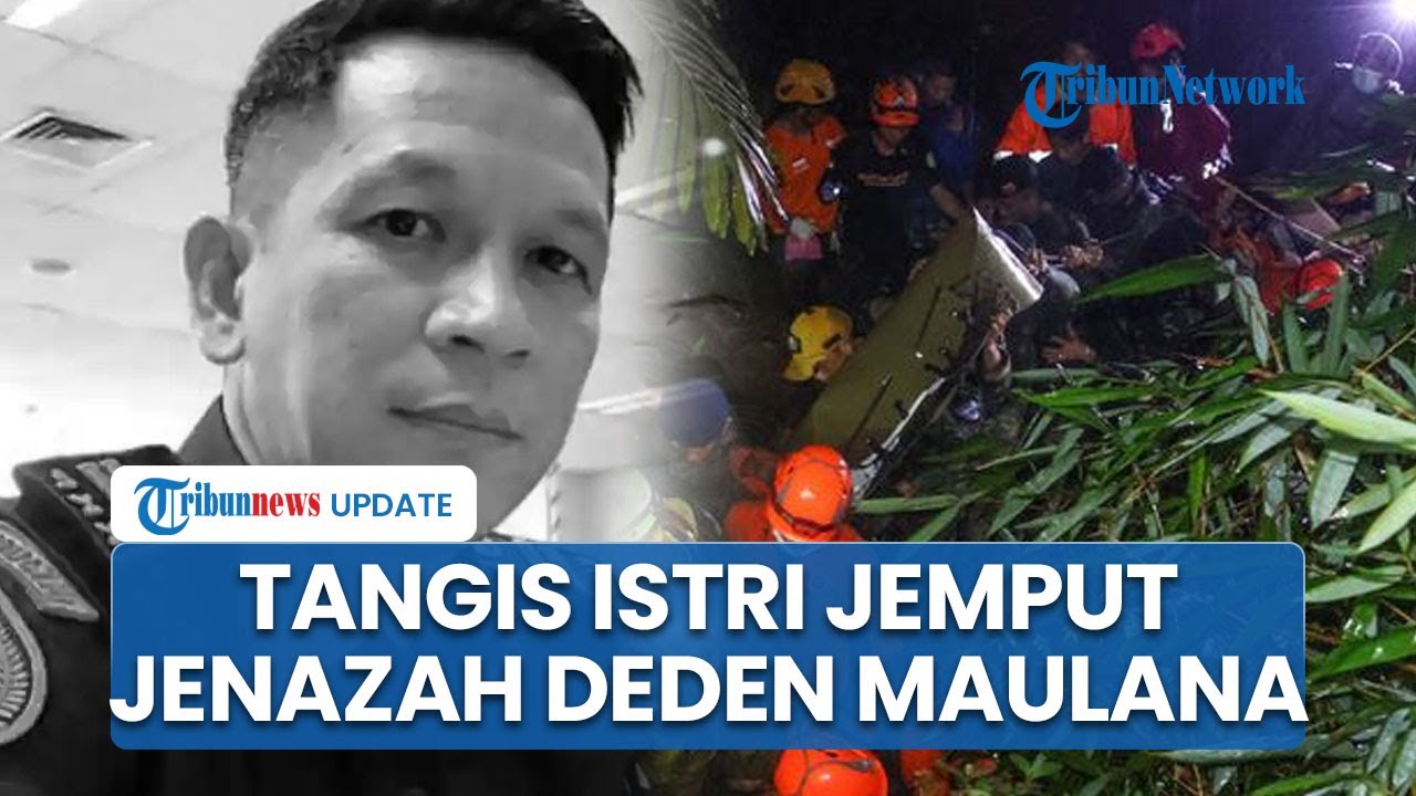 Tangis Sang Istri Jemput Jenazah Deden Maulana, Pegawai KKP Korban Jatuhnya Pesawat ATR 42-500