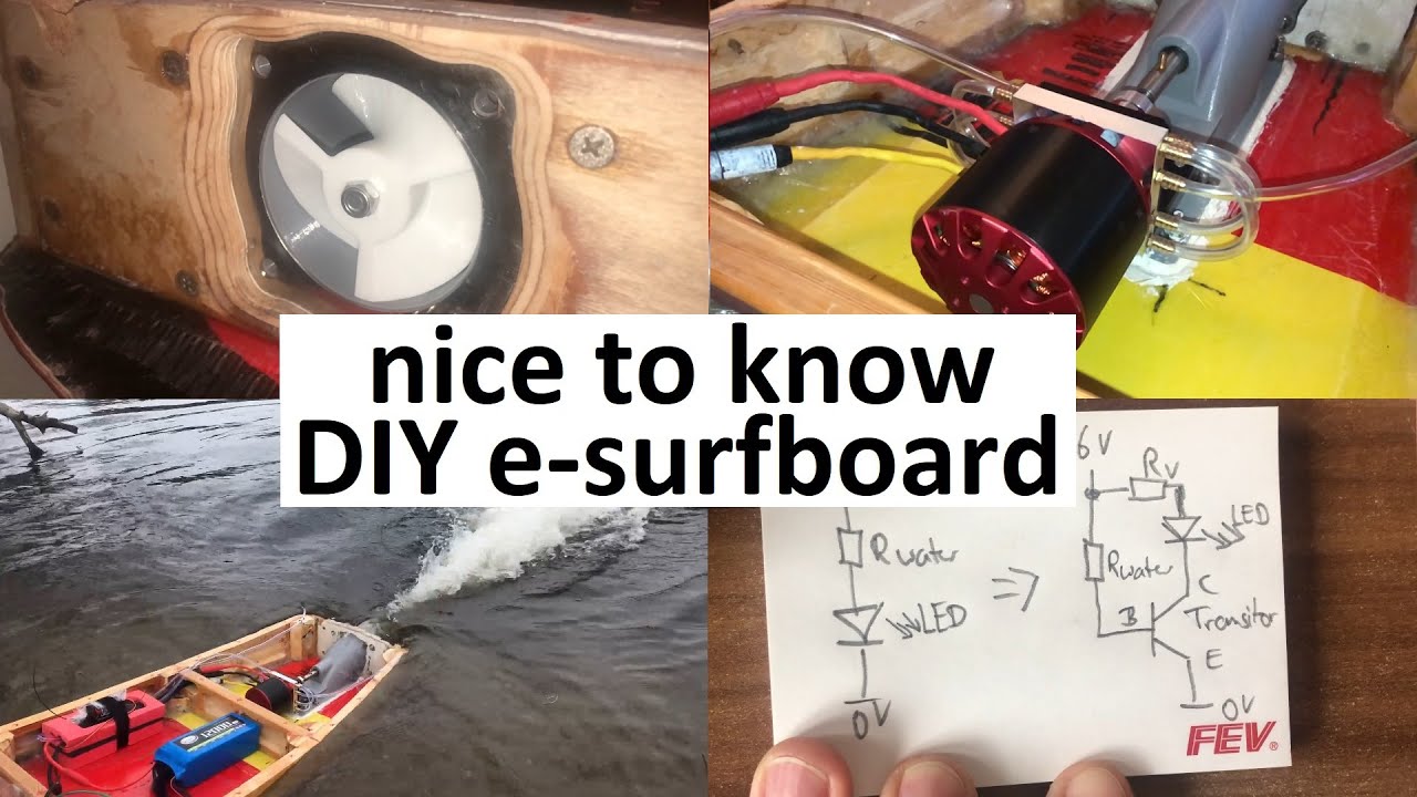 Details about my DIY electric surfboard build, construction, nice to know