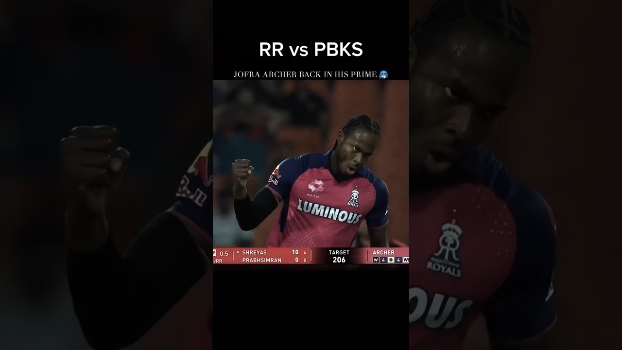 Jofra Archer's Dominant Bowling: PBKS vs RR - IPL Thriller!