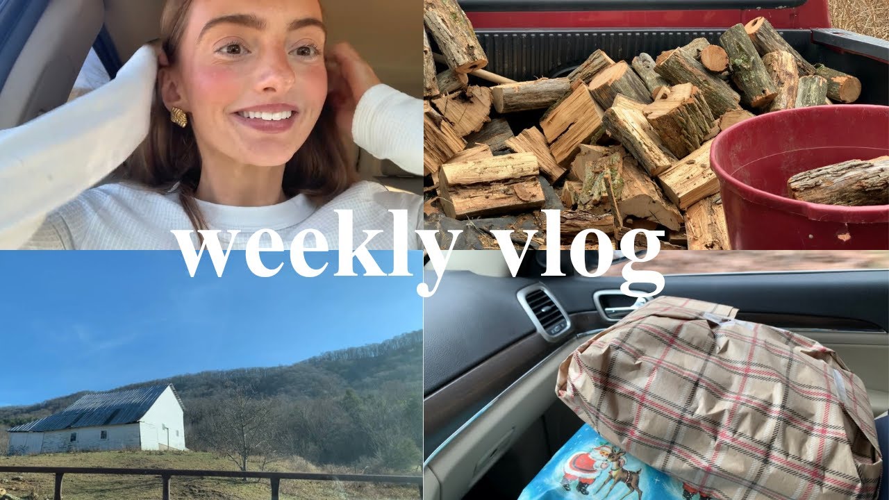 Weekly Vlog: Unloading Wood, Delivering Gifts, Chit Chat and Painting Nails