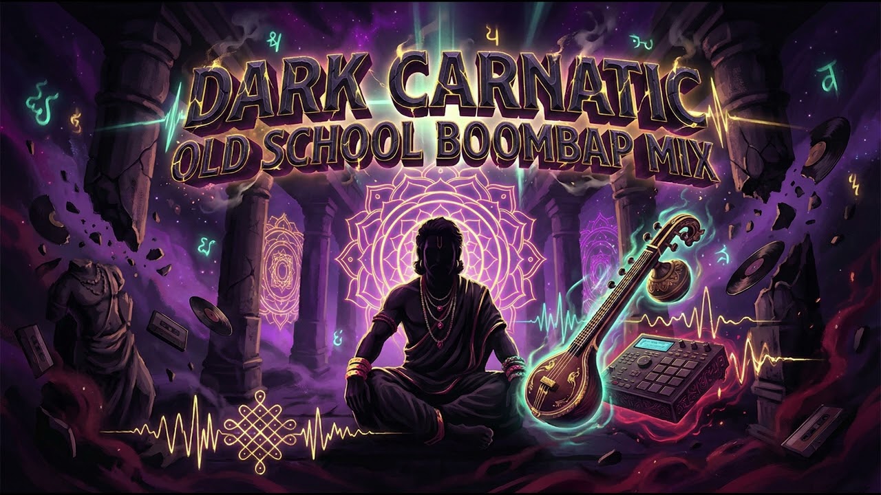 Dark Carnatic Boom Bap Vol.01 – Raga Todi | Veena x 90s Boom Bap | 1 Hour Instrumental Mix