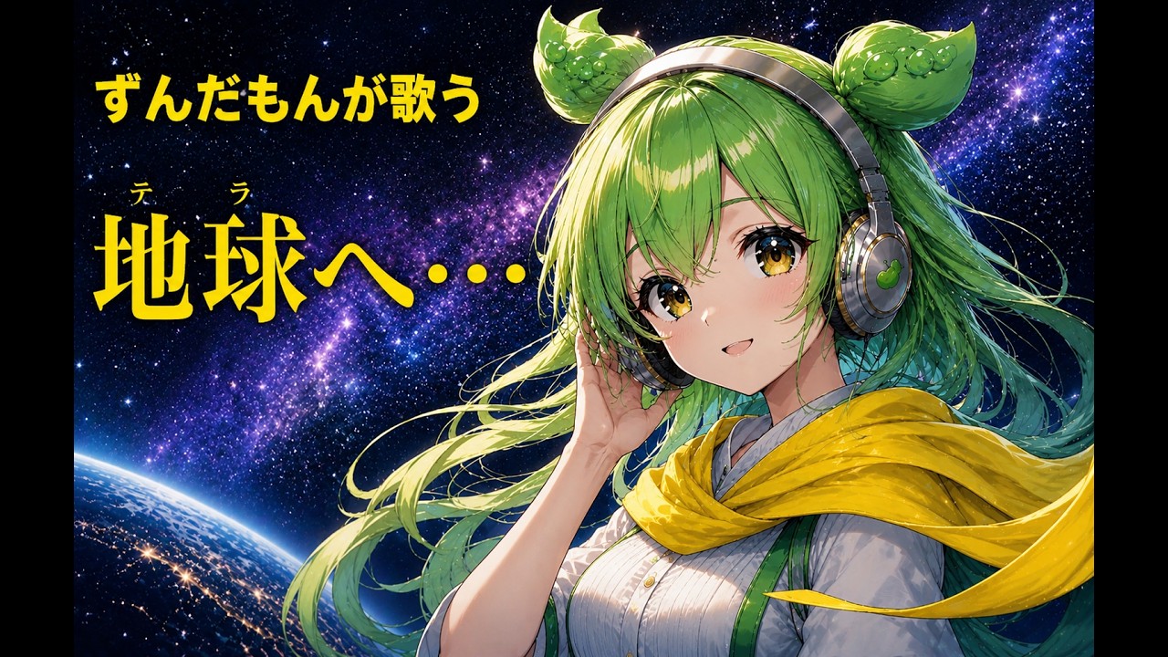 ずんだもんにもう一度「地球へ・・」を歌わせてみました