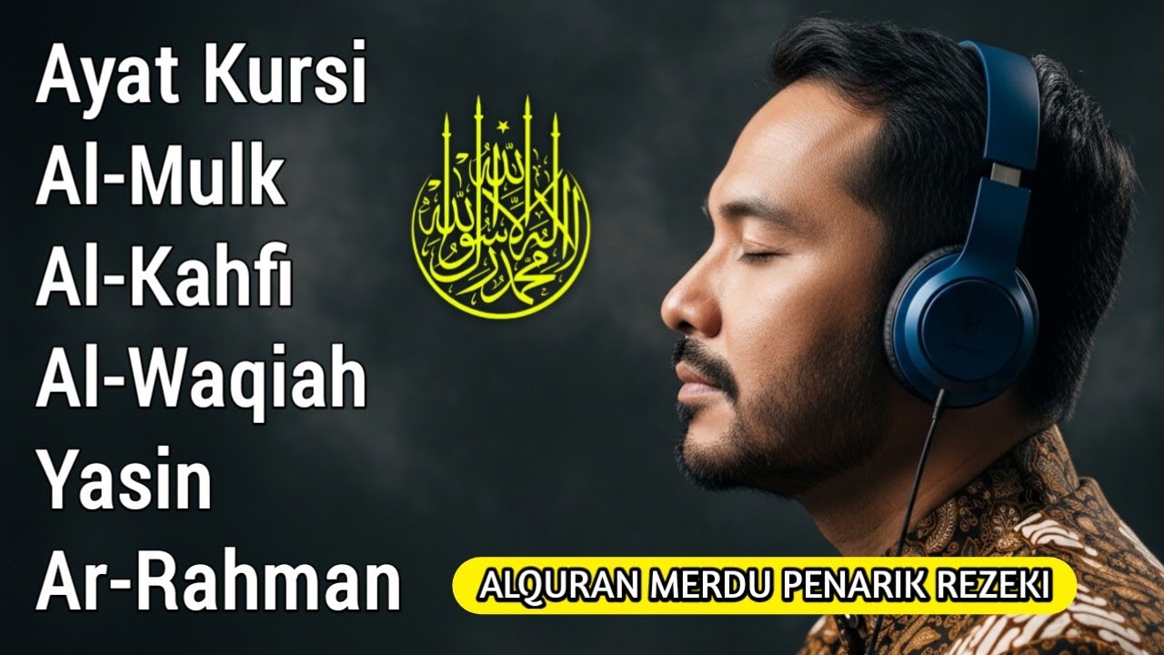 Lantunan AlQuran Merdu Penarik Rezeki | AYAT KURSI, AL-MULK, AL-KAHFI, AL-WAQIAH, YASIN, AR-RAHMAN