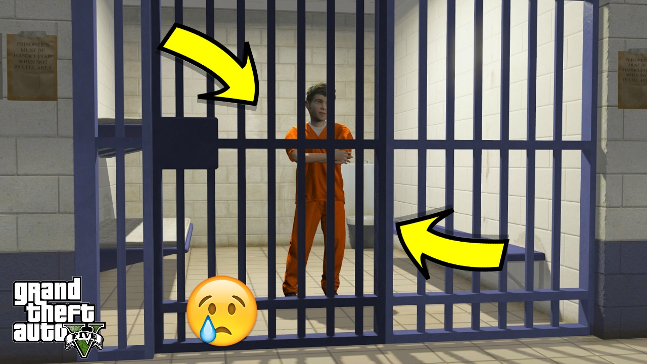 GTA 5 REAL LIFE TEEN MOD #19 PRISON :(