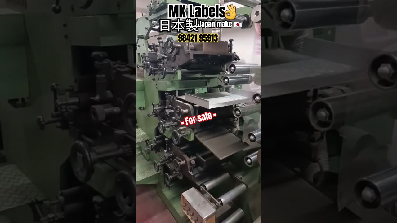 GENYOU # 6col+uv # japan make 🇯🇵 # Rotary label printing machine for sale 💥