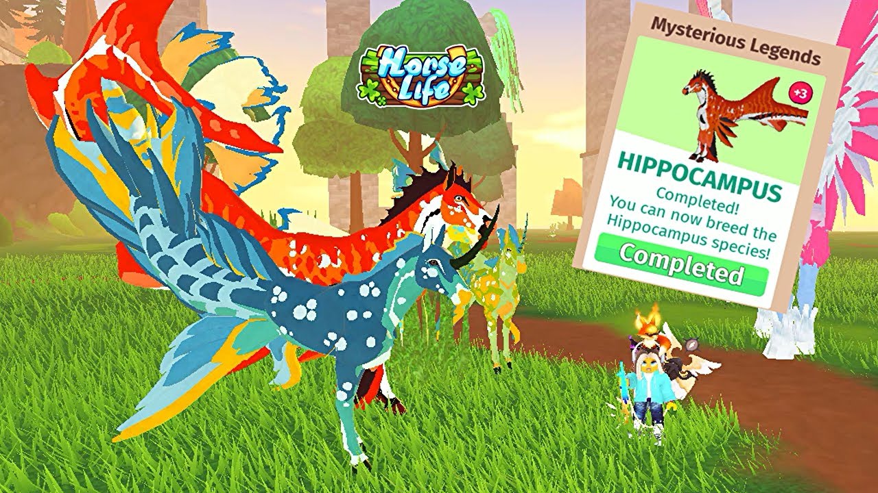 Гиппокамп! Полное Прохождение Квеста на Лошадь Рыбу в Хорс Лайф! Hippocampus Horse Life