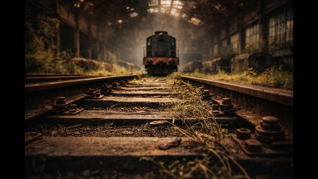 Inside an Abandoned Roundhouse &mdash; Nature Reclaimed It | Original Music