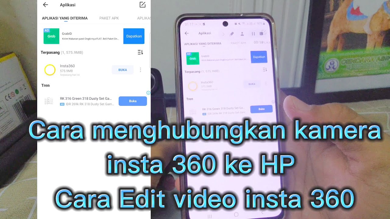 Cara Menyambungkan dan Edit Video Kamera Insta360 di HP