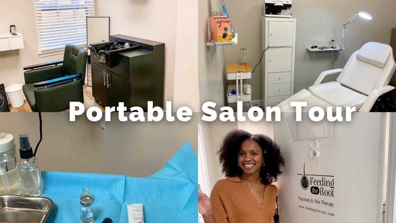 Portable Shampoo Bowl Review + DIY Salon Suite Tour! No plumbing required