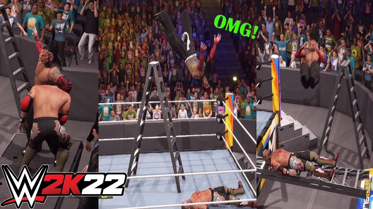 WWE 2K22 - Jeff Hardy vs Edge AMAZING Extreme Rules Match Gameplay! - World Heavyweight Championship