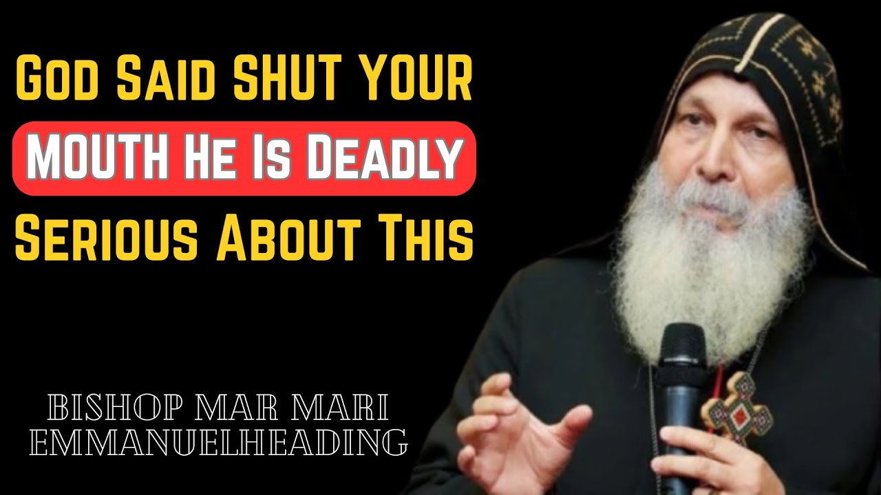 God Said SHUT YOUR MOUTH He Is Deadly Serious About This