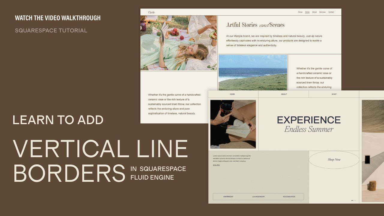 How To Add Vertical Lines in Squarespace So Easily!